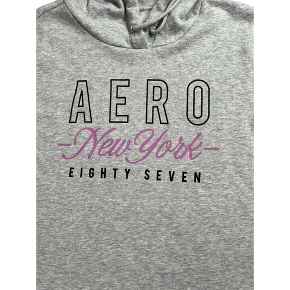 Aeropostale Women Hoodie Gray Long Sleeves Size XL - Picture 8 of 11
